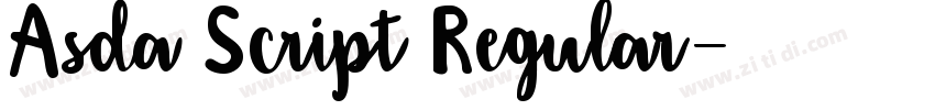 Asda Script Regular字体转换 Asda Script Regular字体转换
